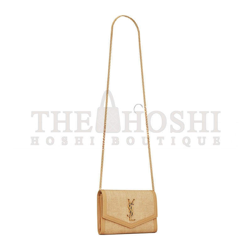 Y51 UPTOWN CHAIN WALLET IN MICRO RAFFIA 6077882UF1W9985 (19*12*3cm) Master Quality